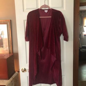 Lularoe Shirley kimono, burgundy